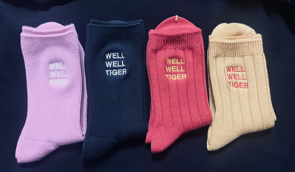 wellwelltiger's tweet photo. WELL WELL TIGER  socks🧦4color https://t.co/acAS6E5pz7