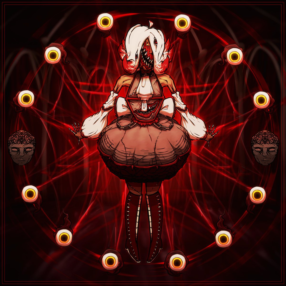 LeanaLeabian's tweet photo. She's into the occult clearly
#ultrakill #fleshprison #digitalart https://t.co/HGD383TpjW