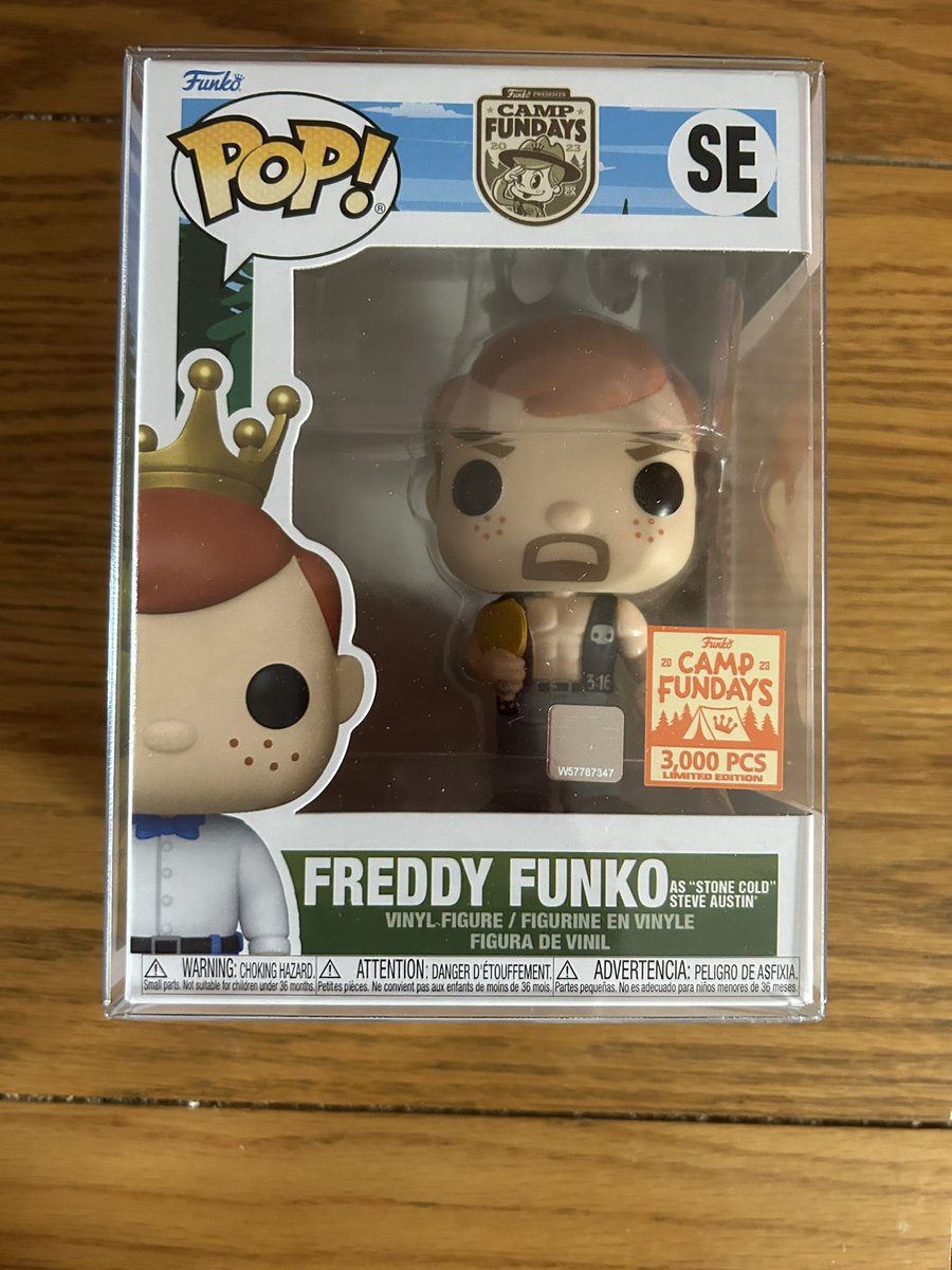 KarlOngley's tweet photo. Today mail call from @FiguresPop #freddyfunko as @steveaustinBSR #Funko #funkowwe @funko #wwe #stevenaustin #wwe https://t.co/S8Ra5Wkk7T