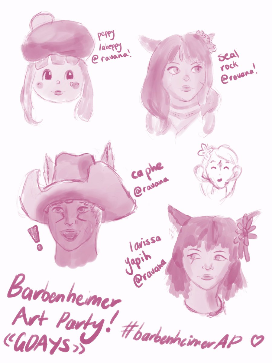 theemberkind's tweet photo. some barbies for your barbenheimer evening! (oops all ravana) #BarbenheimerAP https://t.co/a01UfT1sei