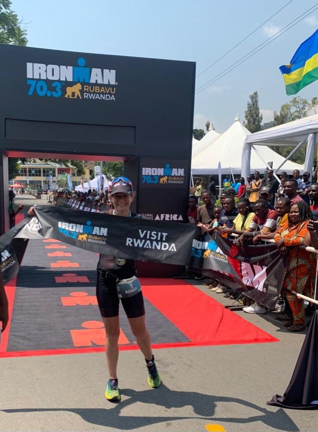 cakamanzi's tweet photo. And the "IRONWOMAN" Barbara Karmer......Best female and 3rd overall for individuals who completed the entire Triathlon @IRONMAN_Rwanda @visitrwanda_now https://t.co/YidOLHDECw