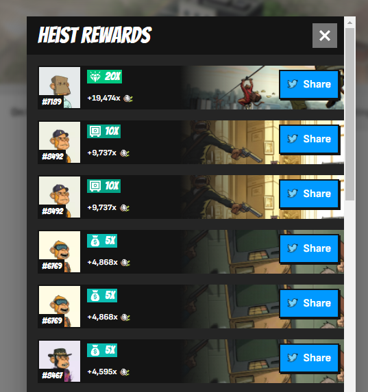 First 20x of Season 2. <a href="/playtheheist/">The Heist</a>