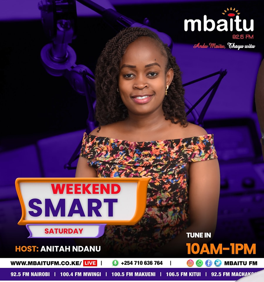 MbaituFM's tweet photo. Karibu mwithukiisya kilunguni kya #WeekendSmart winakwa Anitah Ndanu Kamutongoi mweene.
Request yaku ni yiva?
SMS 22925
92.5 Nairobi & Machakos
100.4 Mwingi
100.5 Makueni
106.5 Kitui
Listen online: https://t.co/H4pQWOXLPu https://t.co/uAlNfqGQYM