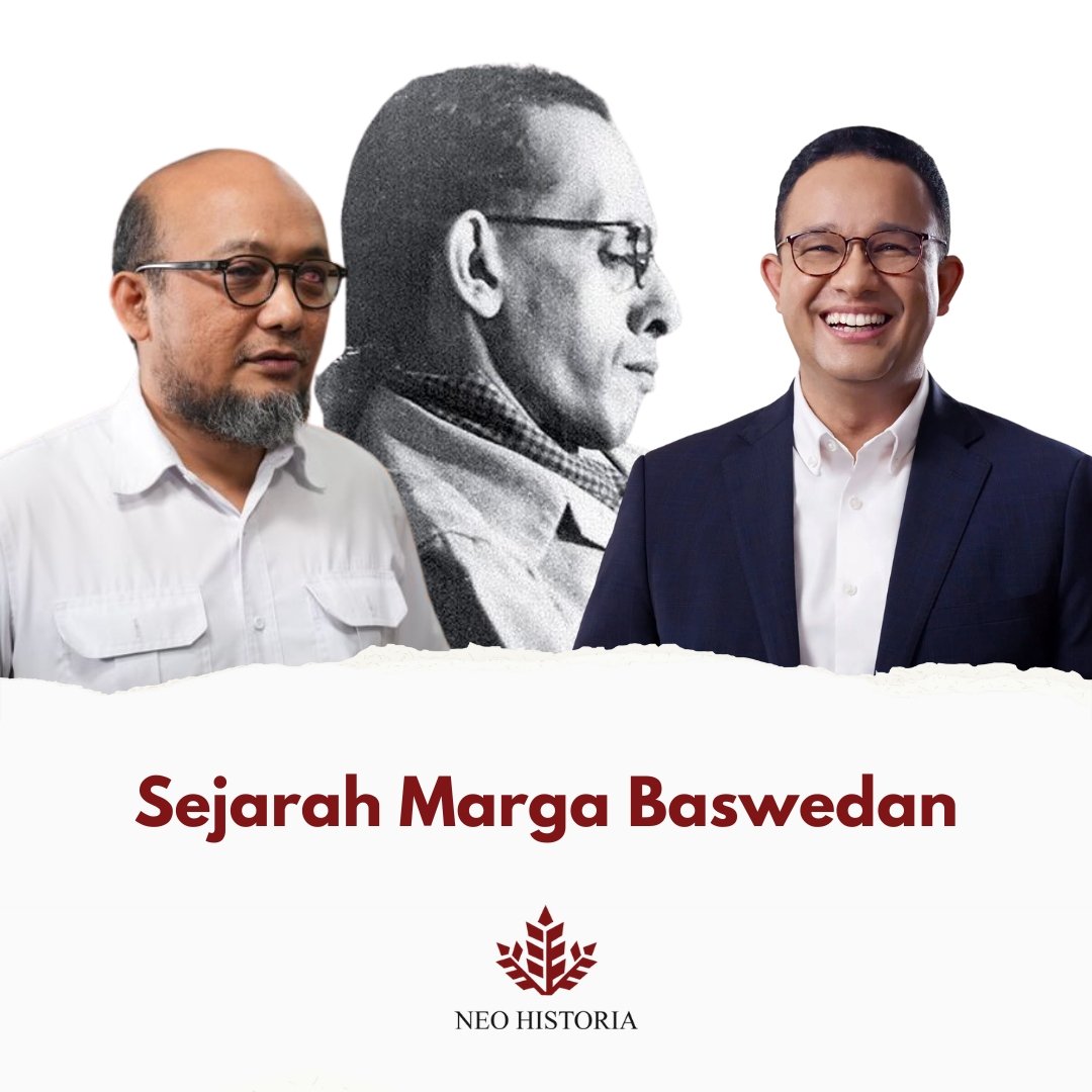 neohistoria_id's tweet photo. Ave Neohistorian!

Baswedan adalah nama salah satu marga keturunan Arab asal Hadramaut, Yaman Selatan. Nama Baswedan sendiri sebagai nama keluarga diperkenalkan untuk pertama kalinya di Hindia Belanda oleh dua bersaudara yakni Umar bin Abubakar bin Mohammad bin Abdullah Baswedan dengan kakaknya bernama Ali bin Abubakar bin Mohammad bin Abdullah Baswedan. Mereka berdua adalah pendakwah Islam yang datang dari Syibam, sebuah kota di Hadramaut yang dijuluki sebagai Manhattan di Gurun Pasir karena lanskapnya didominasi oleh gedung-gedung tinggi yang dibuat dari lumpur.

Yaman kala itu dan khususnya Hadramaut kala itu dihuni oleh banyak suku dan klan. Secara garis besar, strata sosial di Hadramaut dibagi menjadi tiga. Kasta teratas ditempati oleh para Sayyid (keturunan Rasulullah) dari Klan Baalawi. Di Indonesia, kita mengenal mereka dari nama-nama marga mereka yang terkenal seperti Alatas, Assegaf, Alaydrus, Al-Haddar, Al-Musawa, Bin Yahya dan Shihab. Para Sayyid kerap diistimewakan karena keutamaan nasabnya. Para Syarifah umumnya akan dinikahkan dengan sesama anggota Klan Baalawi berdasarkan prinsip Kafaah dan orang-orang non-Sayyid bahkan pribumi kerap mencium tangan (Taqbil) para pemuka agama dari Klan Baalawi yang disebut Habib.

Strata dibawah Sayyid adalah Non-Sayyid yang merupakan penduduk asli Yaman dan terdiri atas kelompok Syekh (ulama) yang nama marganya kita kenali seperti bin Mahfuzh, bin Laden, Buqshan, bin Zagar, al-Amudi, dan al-Mihdar lalu Qabili yang merupakan kelompok penyandang senjata seperti al-Katiri, al-Queti, Bafadhal, Basyaib, Martak, An-Nahdi dan Sungkar serta kelompok Masakin (rakyat kebanyakan) seperti Baswedan, Argubi, Fakih, Maki, dll. 

Pengelompokkan yang sudah ada demikian di Yaman, ditambah pula dengan kategorisasi di Hindia Belanda yakni Totok (Wulaiti) yakni mereka yang lahir di Yaman dan berdarah murni serta Peranakan (Muwallad) yang lahir di Hindia Belanda dan sudah kawin dengan warga lokal. Karena marga Baswedan bukan dari Klan Baalawi dan termasuk Muwallad, maka mereka perlu bekerja lebih keras dan hal itu dibuktikan dengan kesuksesan Awad Baswedan sebagai pengusaha kaya.

Akan tetapi jalan hidup mereka masih tak mudah, putera Awad yakni Ahmad Baswedan pernah berkelahi dengan anak dari Fam Alkatiri dan dipalak oleh gerombolan anak-anak dari Klan Baalawi. Situasi demikian dan ajaran Syekh Ahmad Surkati yang menjunjung egalitarianisme turut membentuk adik Ahmad yakni Abdurrahman Baswedan menjadi pejuang dengan mendirikan Partai Arab Indonesia, menginisiasi Sumpah Pemuda keturunan Arab dan menjadi Diplomat yang membawa surat pengakuan kemerdekaan dari Mesir untuk Indonesia. 

Semangat perubahan itu masih menurun di generasi berikutnya. Dua sepupu keluarga Baswedan yakni Anies Rasyid Baswedan dan Novel Baswedan sama-sama berkiprah di kancah nasional. Anies menjadi Rektor Universitas Paramadina, Menteri Pendidikan, dan Gubernur Jakarta sedangkan Novel menjadi penyidik KPK yang disiram air keras karena sikap gigihnya.

Referensi:

Agung Qosym Yus. Analisi Marga (Al-Asyīratu) pada Keturunan Arab di Kota Medan. Skripsi Sastra Arab USU. 2017

Huub de Jonge. Discord and Solidarity among the Arabs in the Netherlands East Indies (1900-1942). No. 55, The East Indies and the Dutch (Apr., 1993), pp. 73-90
 
Majalah Gatra Edisi Kemerdekaan. 29 AGUSTUS 2012 

Suratmin. Abdurrahman Baswedan : Karya & Pengabdiannya. Depdikbud. Direktorat Sejarah & Nilai Tradisional, 1989
