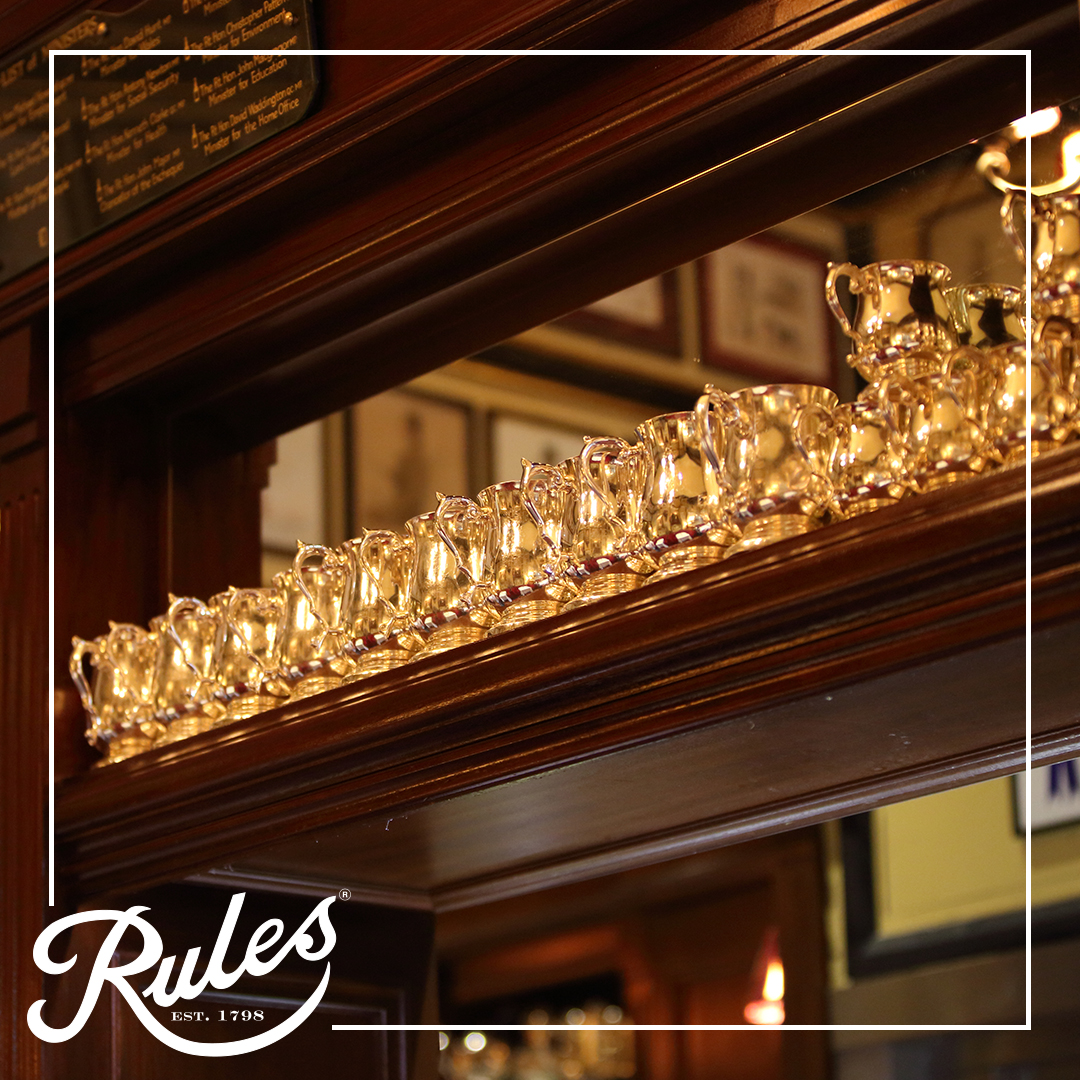 How do you like your weekend tipple served? 

"In a silver tankard at Rules please".