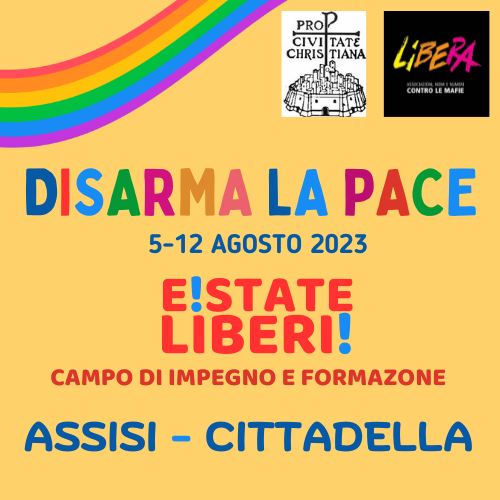 CittadellAssisi's tweet photo. Dal 5 al 12 agosto, 30 giovani dai 18 ai 30 anni si ritrovano in @CittadellAssisi per vivere un'esperienza di antimafia sociale e innamorarsi della cultura che sveglia le coscienze e apre alla libertà. https://t.co/8bFAJY4W1g