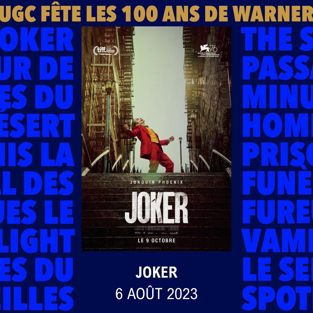 AlexThebaudeau's tweet photo. Demain dimanche 06/08 à 18h à l' @UGCcinemas Ciné Cité Atlantis de Nantes-St-Herblain, pour continuer à célébrer les 100 Ans de la @wbpictures, j'introduirai la séance du Joker de Todd Phillips, avec un Joaquin Phoenix renversant ! https://t.co/tGedbGaLpf