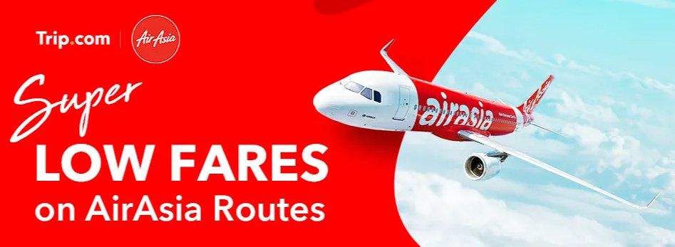Check out this deal! Super Low Fares on AirAsia Routes: invol.co/cljh44w?ia_sou… Discover the World with AirAsia! Make your international flight booking on mobile app to get extra RM60 OFF, no code needed! While seats last. T&C apply. Travel period: Now until 31 Dec 2023.