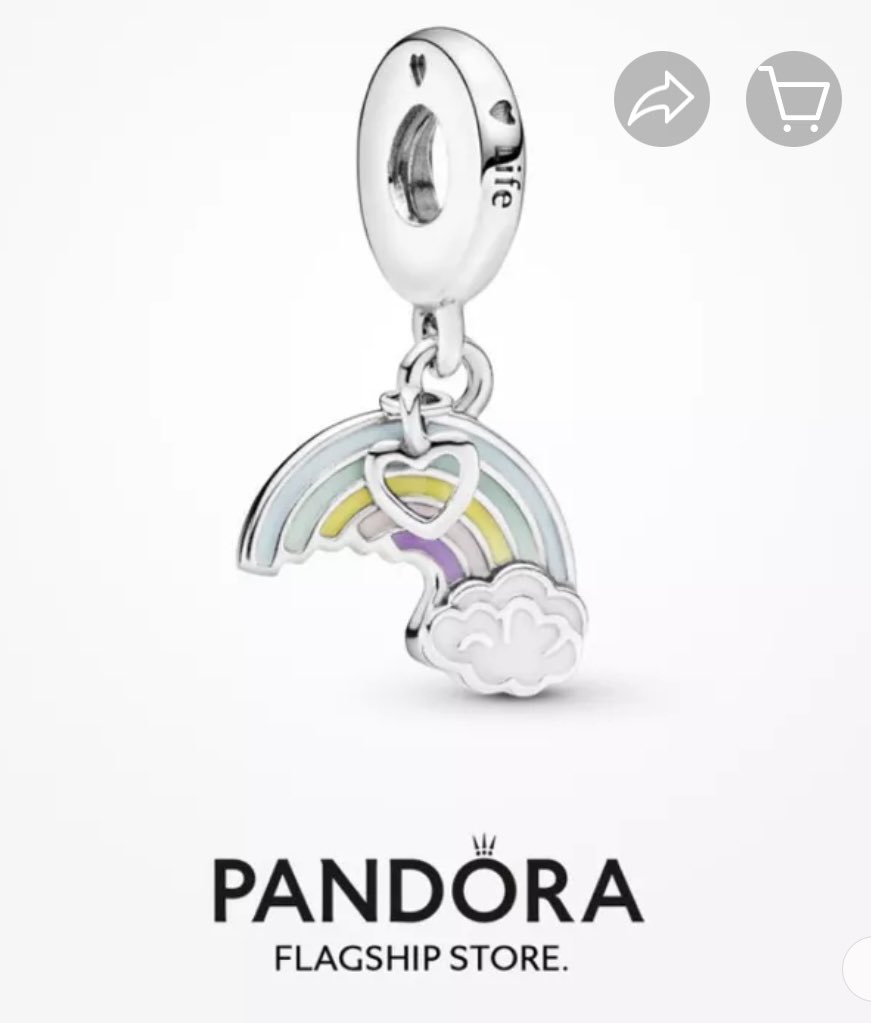 poptwr1's tweet image. ส่งต่อชาร์ม pandora สายรุ้งแบบในรูป ของแท้จากช้อป 400 บาทรวมส่งค่ะ #charmpandora #pandorathailand #pandora #charm