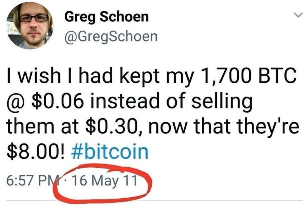 BrokeBitcoiner's tweet image. GM everyone

I haven&apos;t looked up Greg but I hope he&apos;s doing well. He&apos;s probably selling this as an NFT or something and doing fine

#Bitcoin reminds us to value patience, not only in the digital realm, but in the choices we make throughout life
#timepreference