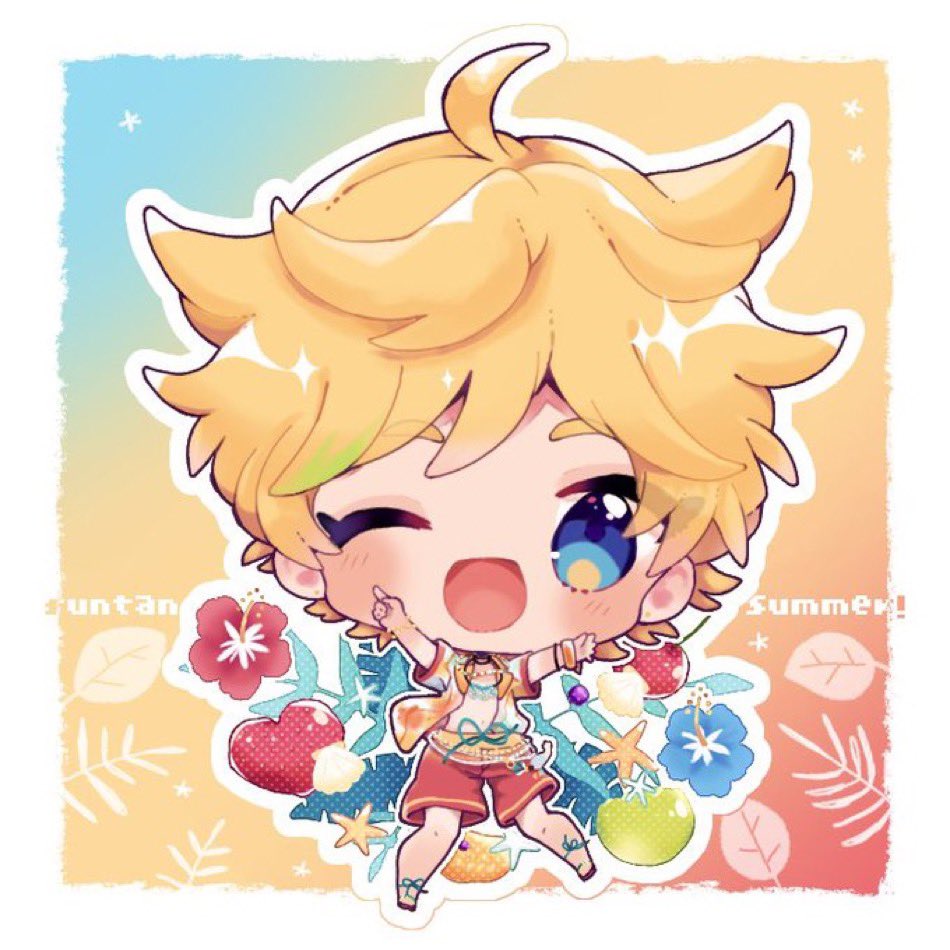 sorahito_80's tweet photo. 7/30のイベントで頒布したグッズと元イラストです💙💛凄く可愛く描けた上にグッズ現物も可愛く仕上がったので最高でした。

常に〆切追われながらも(現在進行形)元気にお絵描きしてます https://t.co/43v2qGBLWJ