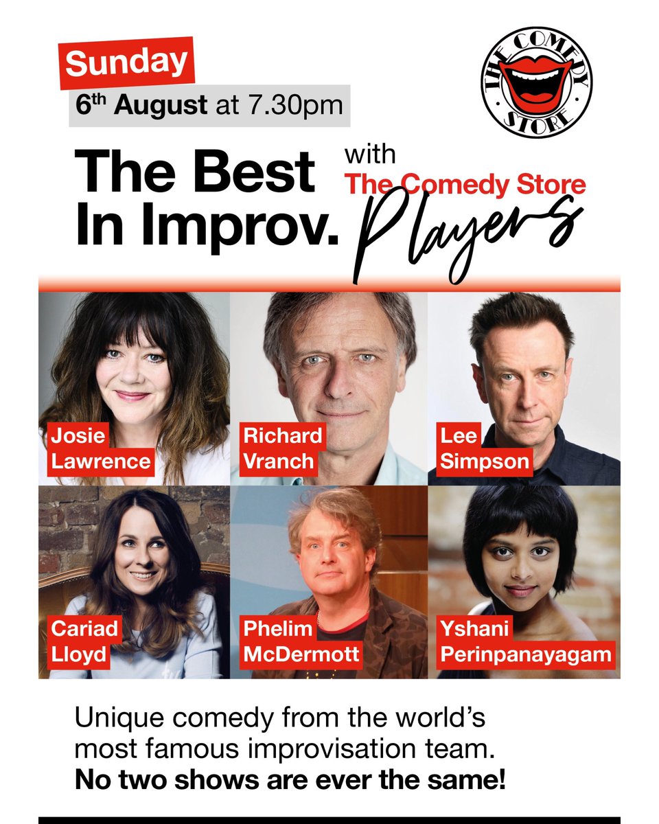 Tip Top Comedy Tonight &amp; Tomorrow. 

thecomedystore.co.uk