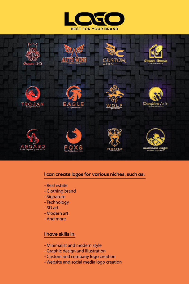 Hello, I am a professional logo designer with more than 8 years of experience. I can help you to create a minimalist and modern logo that suits your business needs and reflects your vision.
Some of my best works are here: flickr.com/photos/ishitak…
Hire Me:-- fiverr.com/s/rqAeq7