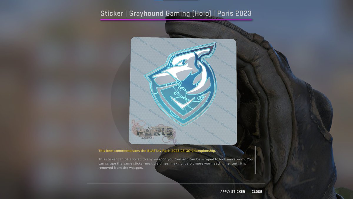 ginchijs's tweet photo. Starting to stock up. One of my favourite cheap holos from Paris
What are your top 3 holo picks for Paris for an investment?
#CSGO #csgoskins #csgosticker #paris #csgoinvesting #CS2 #CounterStrike2 https://t.co/xoJzcTZNZd