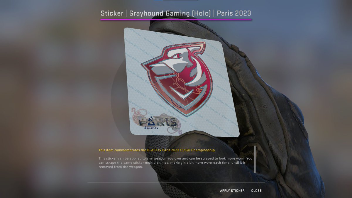 ginchijs's tweet photo. Starting to stock up. One of my favourite cheap holos from Paris
What are your top 3 holo picks for Paris for an investment?
#CSGO #csgoskins #csgosticker #paris #csgoinvesting #CS2 #CounterStrike2 https://t.co/xoJzcTZNZd