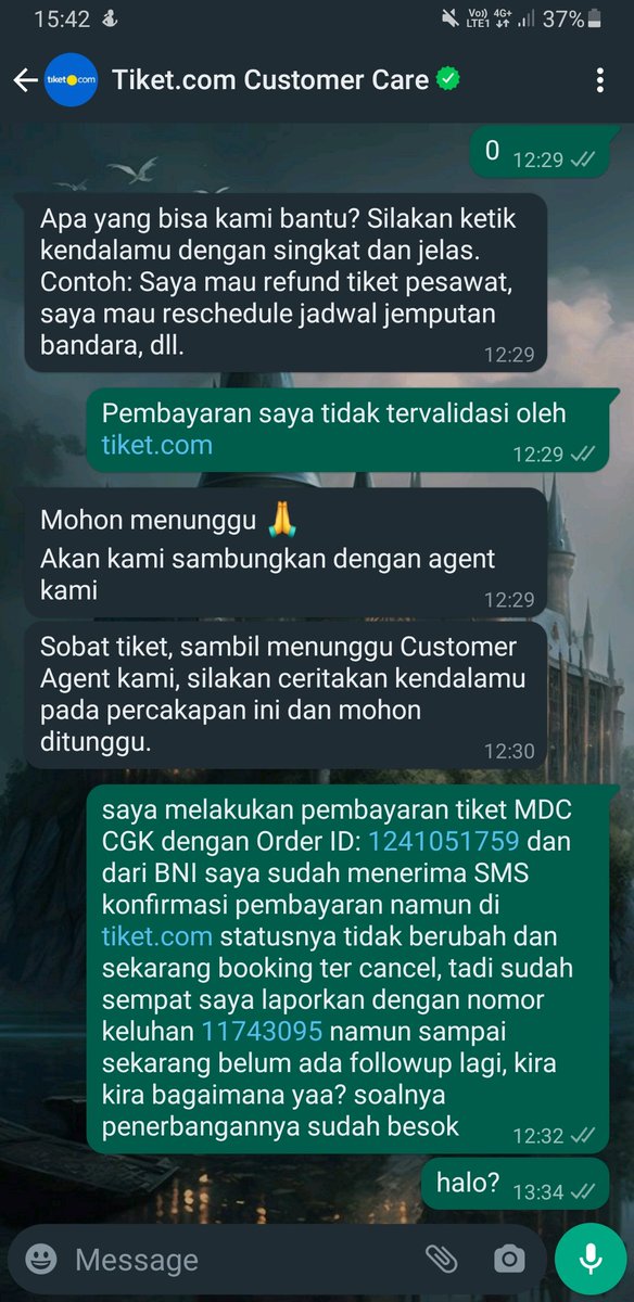 haivia_'s tweet photo. Minn @tiket ini CS CS nya pada kemana min tolonglah? gue dah harus balik kuliah lu mau izinin gw gak masuk ke dekan apa gimana? https://t.co/9x9CkQKpjP