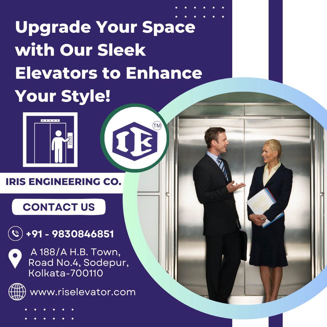 irisengineer's tweet image. Upgrade Your Space with Our Sleek Elevators to Enhance Your Style!
Iris Engineering Co.
Mobile No. +91 - 9830846851 
Email: engineering.iris@gmail.com
Website: iriselevator.com
#liftelevator #elevatorservice #irisengineering #liftmanufacturerinkolkata #liftmaintenance