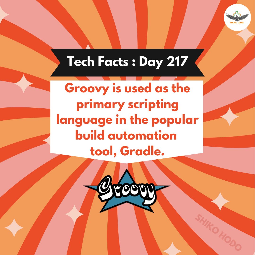mahojase's tweet image. Tech Facts: Day 217
#groovy #groovyprogramming #groovyfacts #groovytechnical #coding #development #technicalcourse #coding #dailytechfacts #Mjit