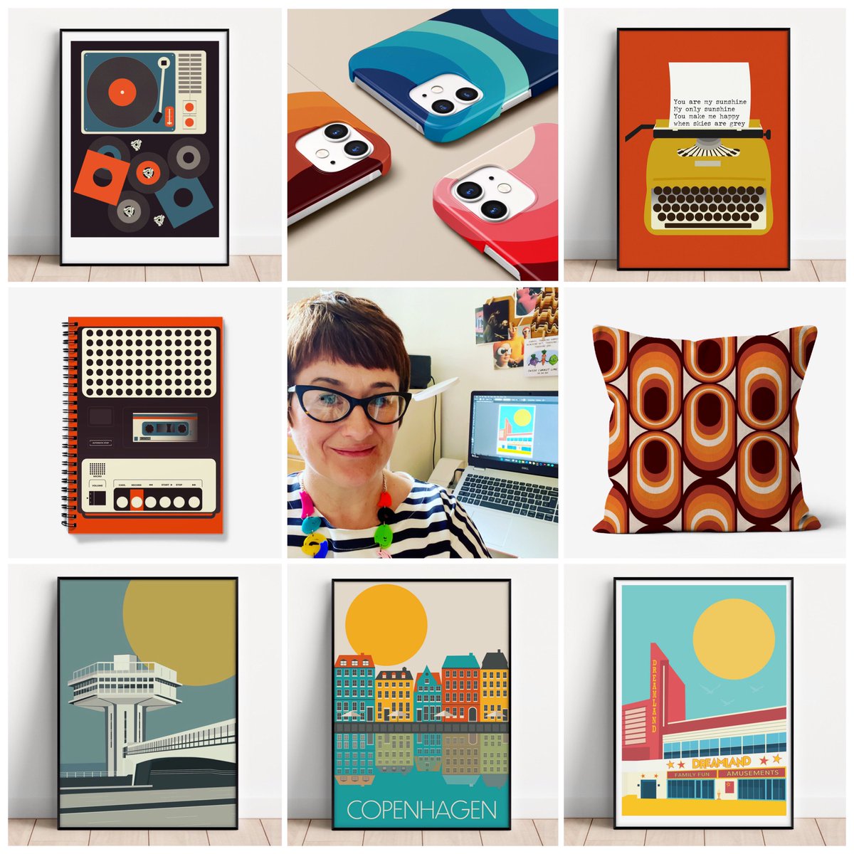 GailMyerscough's tweet image. Hello! 
I’m Gail, a surface pattern designer &amp;amp; illustrator, based in #Manchester
I create bold &amp;amp; colourful prints, homewares and cards
Have a look gailmyerscough.co.uk
I’m also available for freelance design work and art licensing
#illustration #supportsmallbusiness #UKgiftAM