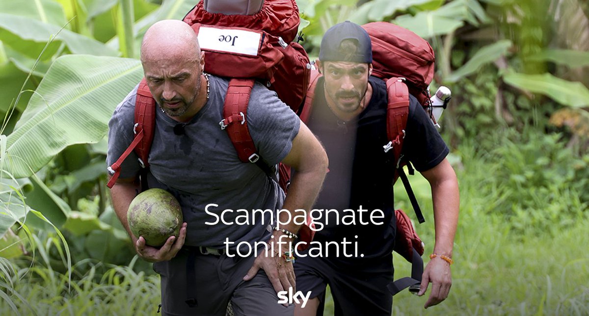 SkyItalia's tweet photo. Vai in campeggio dicevano. Ti divertirai un sacco dicevano 🏕.
#PechinoExpress disponibile on demand #DisagioExpress https://t.co/ylithQcVQ5