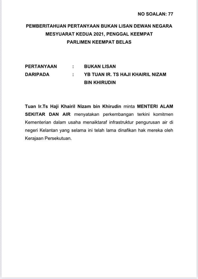 NoorAminAhmad's tweet photo. Untuk sahabat ambo YB @FadhliShaari. 

Ni soaley oghe PAS bui, Menteri PAS jawab hari tu di Dewan Negara. 

Demo jangey tak tahu pulok. https://t.co/z1oxsjA3RY