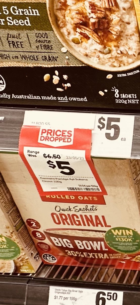 Dear <a href="/woolworths/">Woolworths</a> it’s great to see your specials back to the normal price.
