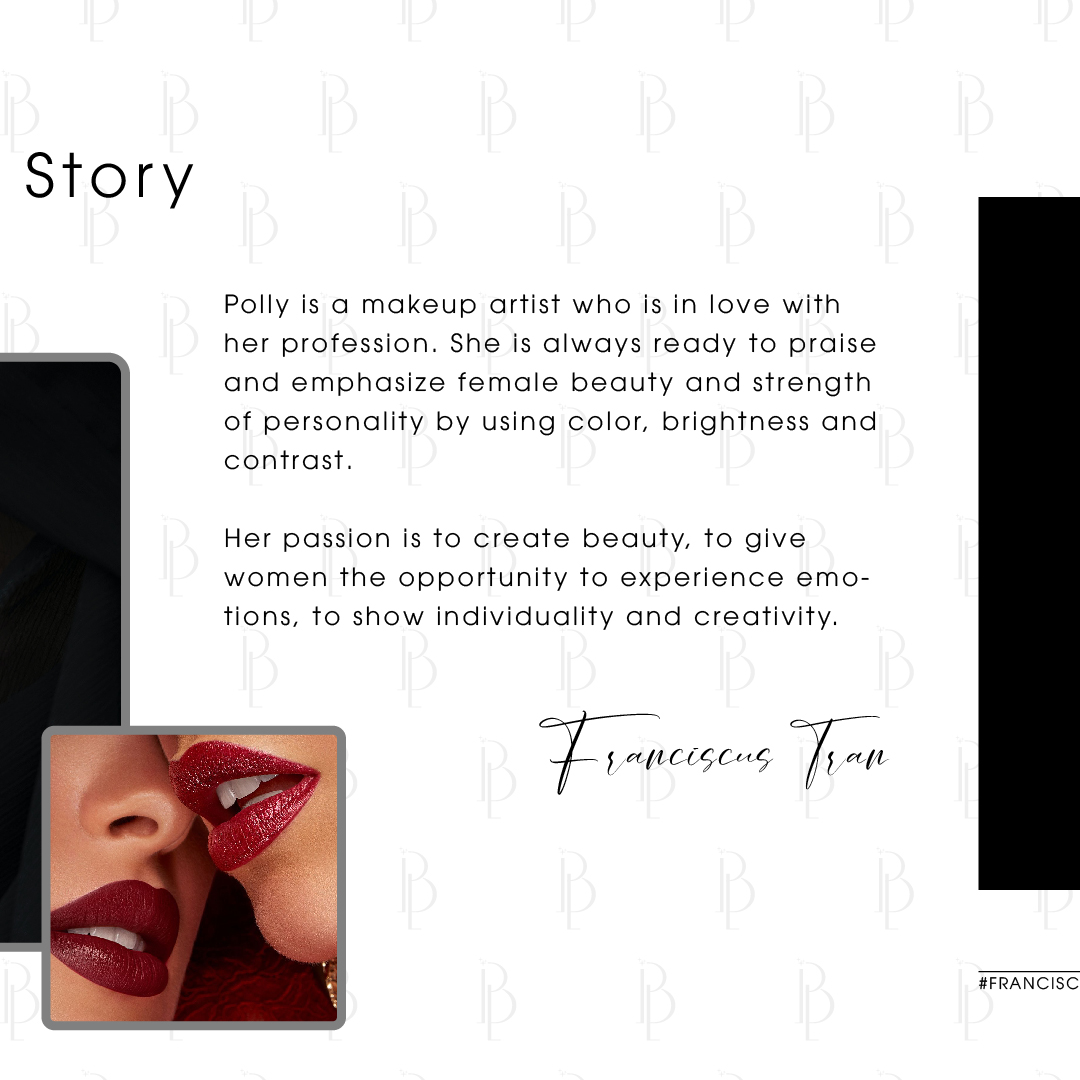 franciscustran's tweet photo. 客户 Client /  Polly Beauty – Makeup Artist 
项目 Project /  Logo, Brand Identity 
設計單位 Design Agency /  PNK Media 
设计 Designer /  Franciscus Tran (陈维) 
專案年份 Year / 2023

https://t.co/i849R0GS31
#Logo #Logodesigner #branding #brandidentity https://t.co/oebZqwMEQP
