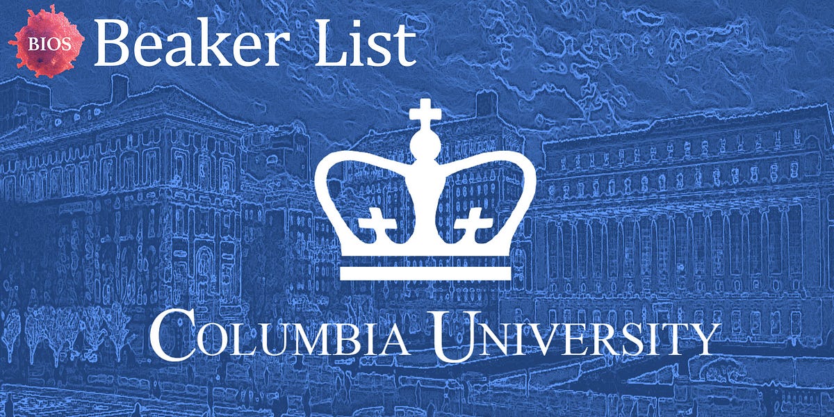 Beaker List 🧪 - <a href="/Columbia/">Columbia University</a> Edition

Shoutout Columbia Spinouts: <a href="/EpiBoneInc/">EpiBone</a>, <a href="/StablixInc/">Stablix, Inc.</a>, <a href="/Harlembiospace/">Harlem Biospace</a>, <a href="/FaethTx/">Faeth Therapeutics</a>, <a href="/xylyxbio/">Xylyx Bio, Inc.</a>, <a href="/immplacate/">Immplacate</a>, and many more!

Click below to access now...

ow.ly/sQaO50PtkQn
