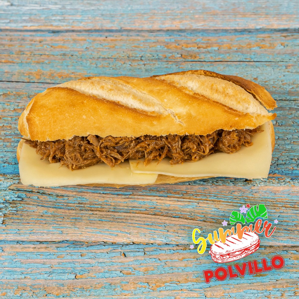 PanPolvillo's tweet photo. ¿Sábado libre? 📍 ¡Ni te lo pienses! Ven a vernos y hazte con uno de los #BocadillosdeVerano 🥪 de #Polvillo.
📸 Andaluza con pulled pork y queso. https://t.co/QlgqFF6aGT