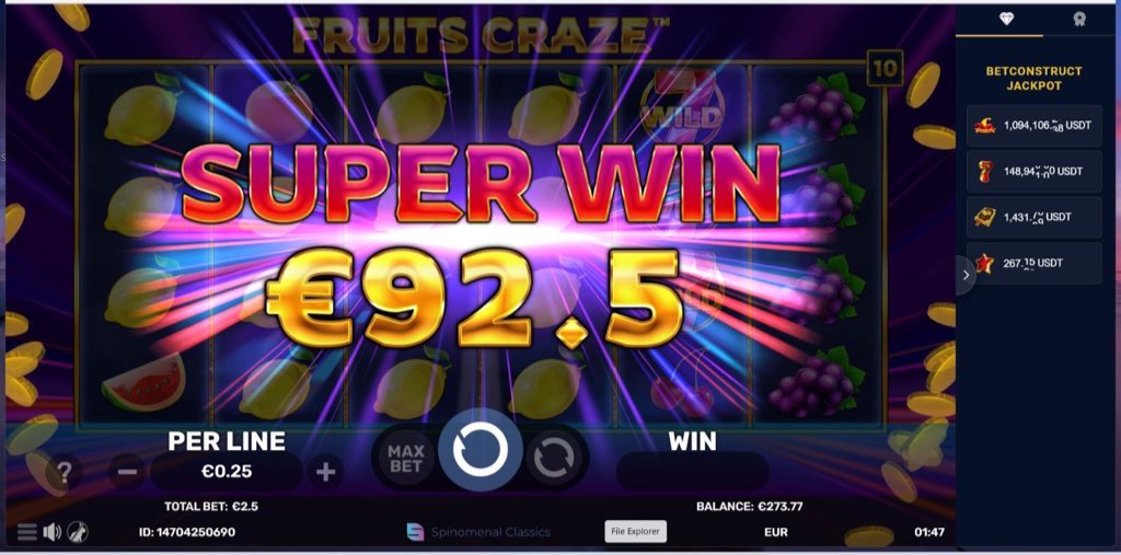 Cryptochains19's tweet photo. ุงุณุชู
ุชุน ูุซูุฑูุง ุจูุนุจ Fruits Craze ุนูู @LuckyRooToken #OnlineCasino! ๐๐๐
๐ค๐ฐ ุฌุฑุจ ุญุธู ู
ุน https://t.co/LRNLYE6KGl
#LuckyRooToken @Rich_LuckyRoo @des_randall #BNB #ETH #cryptocurrency https://t.co/pv9ncDUSsk