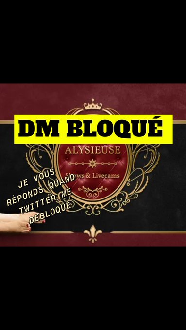 DM BLOQU&Eacute; je vous &eacute;cris quand je peux ! https://t.co/lDMWlNCuJe<a href="/tag/quiveutbaiseralysieuse"class="tags"><span>#quiveutbaiseralysieuse</span></a>