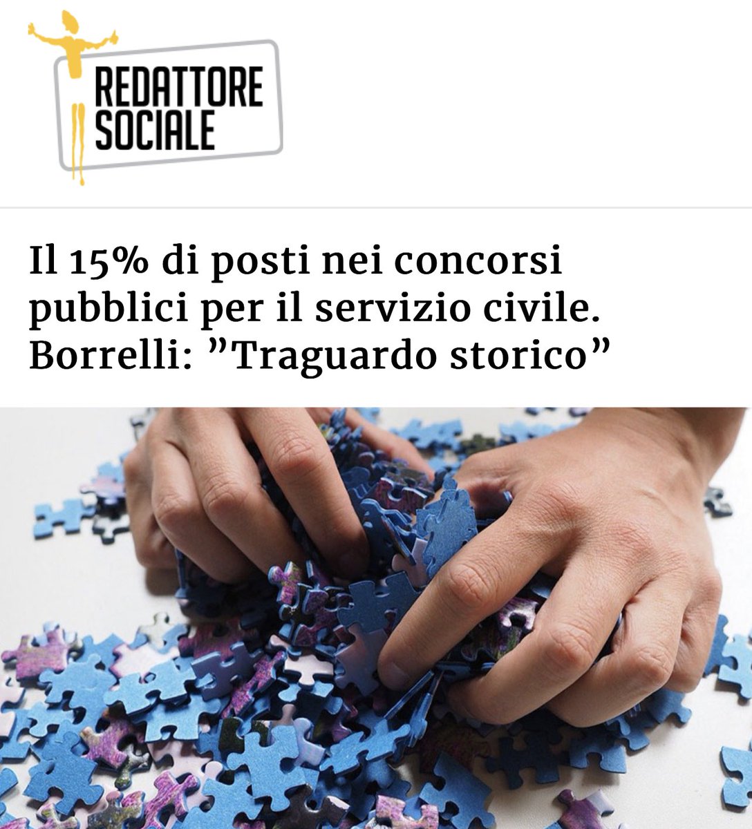 Con il Decreto PA, su sollecitazione del Ministro <a href="/andreaabodi/">Andrea Abodi</a>, si introduce la riserva del 15% nei concorsi pubblici per i volontari del #serviziocivile. Questo significa più opportunità per chi dedica il proprio tempo alla comunità. Un grande passo in avanti. #giovani