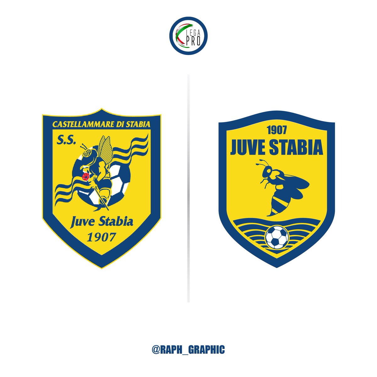 Raph_stre's tweet photo. Parte ufficialmente il #redesign dei loghi delle squadre di #SerieC @LegaProOfficial campane.

🐝🛡️Inizio con la Juve Stabia perché amo personalmente l’accostamento di questi due colori. 

Cosa ne pensate?

@JuveStabia24 
#graphicdesign #logodesigns #calcio https://t.co/v82qRxk5BN