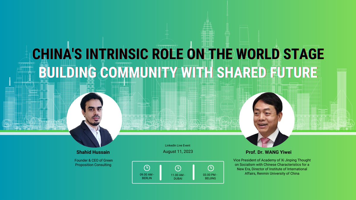 GreenPropositio's tweet photo. 🌍🚀 You're Invited! Discover China's Intrinsic Role on The World Stage 🚀🌍
#China #trade #business #economy #greenproposition #ChinaGlobalImpact https://t.co/RCDd0DHBhe