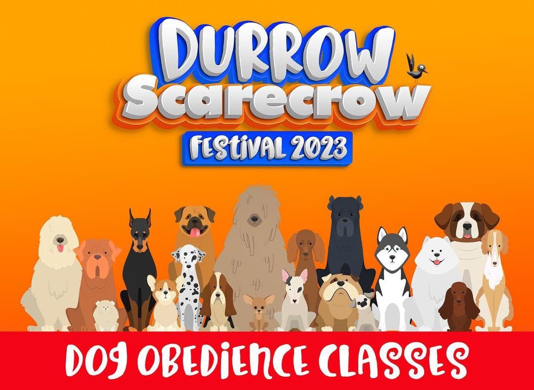 Dog Obedience Classes - Durrow Scarecrow Festival!

From 2pm – 4:30pm today, Saturday 5th August, beside Durrow Playground! 
Bring along your pooches and teach them a thing or two!

#durrowscarecrowfestival #dogobedience #dogobediencetraining #dogfriendly #dogs #dog