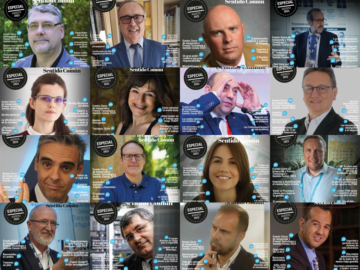 Recuerda que este domingo tienes una cita con Tecnología y Sentido Común 📷 Como cada primer domingo de agosto publicaremos nuestros 16 Especiales correspondientes a las secciones de la revista 🔝 Disfrútalas aquí: tecnologiaysentidocomun.com