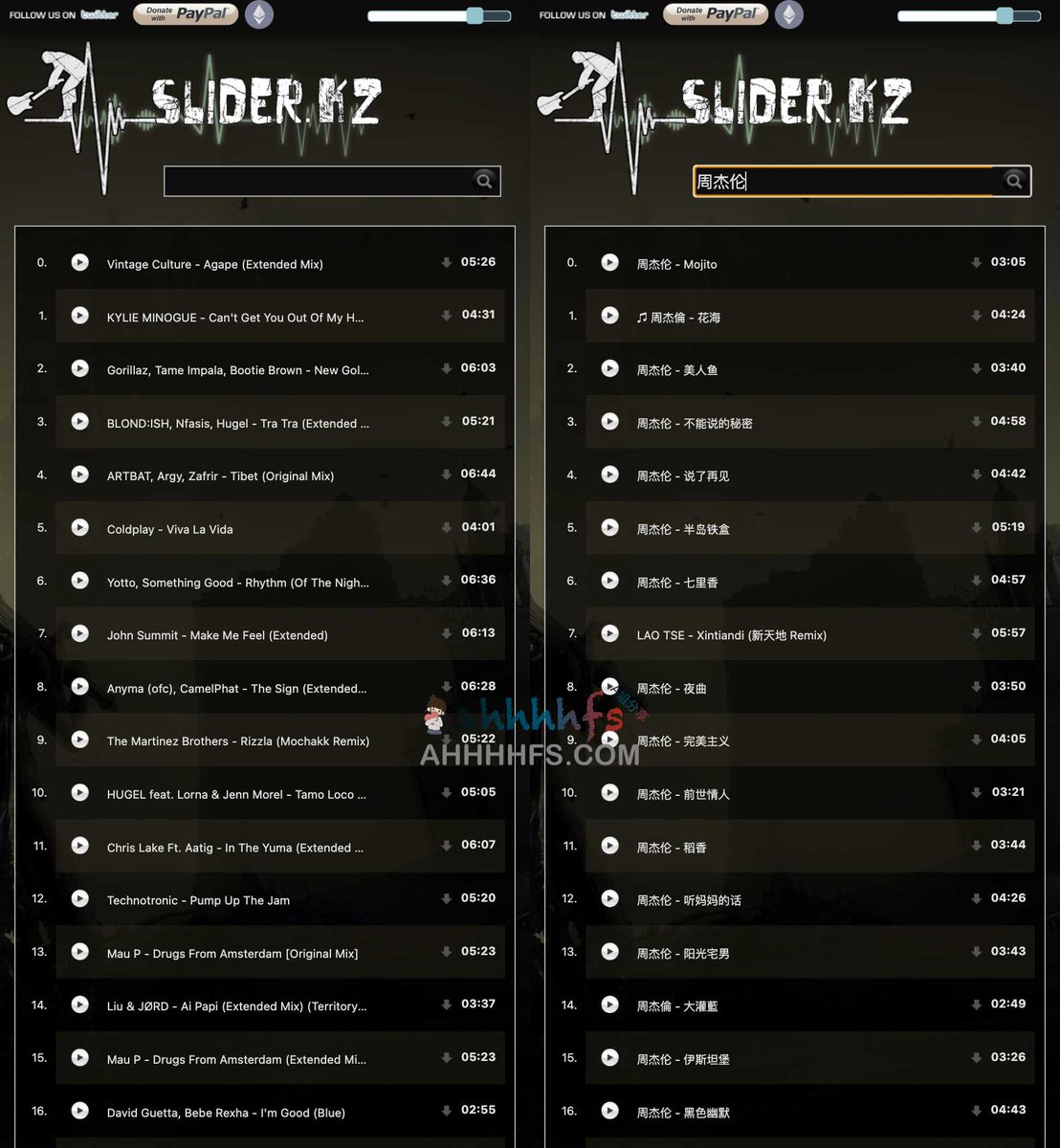 全球免费音乐搜索下载工具：sliderkz

可以搜索任何歌曲，提供在线播放和下载功能

👉ahhhhfs.com/45473/