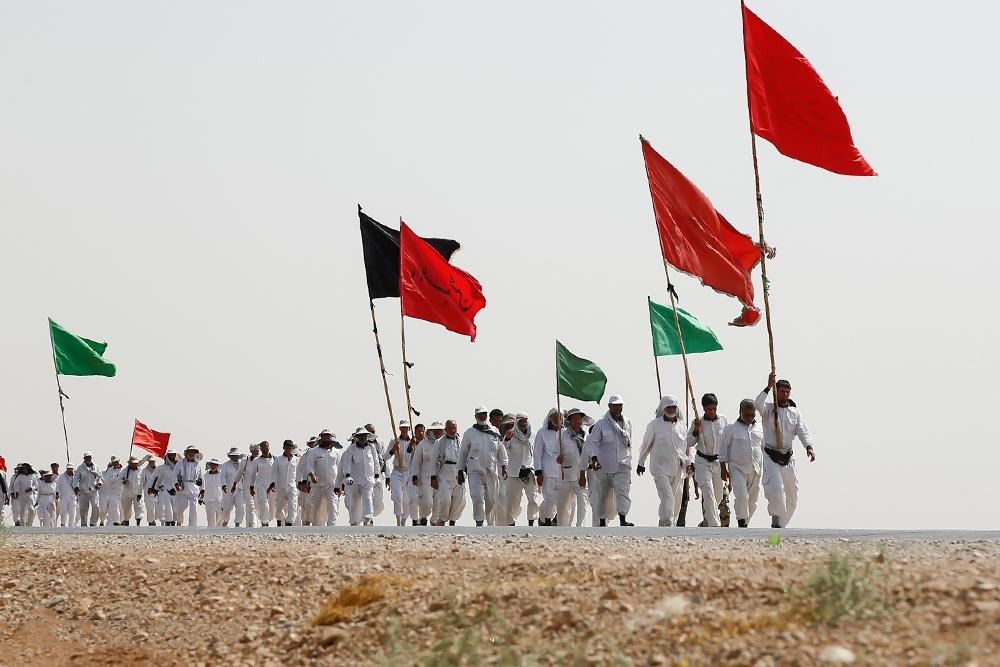 PressTV's tweet photo. A group of Iranians (with an age range of 13 to 85) have started a 2600-kilometer Arabeen walk, setting off for the holy city of Karbala from Mashhad.

#Muharram2023 https://t.co/4vNDioungI
