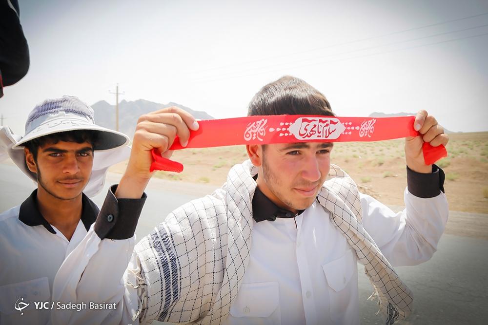 PressTV's tweet photo. A group of Iranians (with an age range of 13 to 85) have started a 2600-kilometer Arabeen walk, setting off for the holy city of Karbala from Mashhad.

#Muharram2023 https://t.co/4vNDioungI