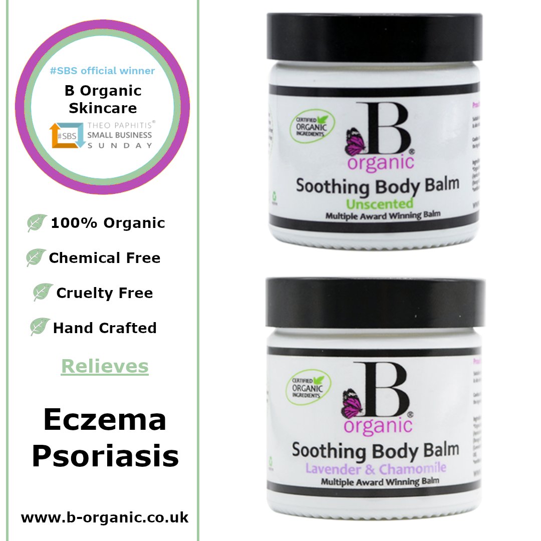 #WIN Most loved Organic Soothing Body Balm with NO nasties. It works wonders on most sensitive skin and eczema. Miracle in a jar, for the whole family! 100% Organic. b-organic.co.uk Follow and Share to enter the #prizedraw #giveaway #comp #SBS #eczema