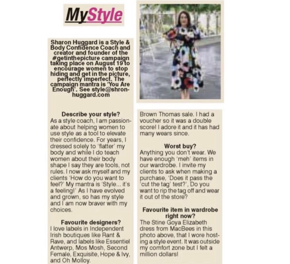 SharonHuggard's tweet photo. Thank you @echolivecork for My Style feature. 

#supportlocal 
#getinthepicture 
#empoweringwomen
#styleitsafeeling https://t.co/tVuZ4FxKF2