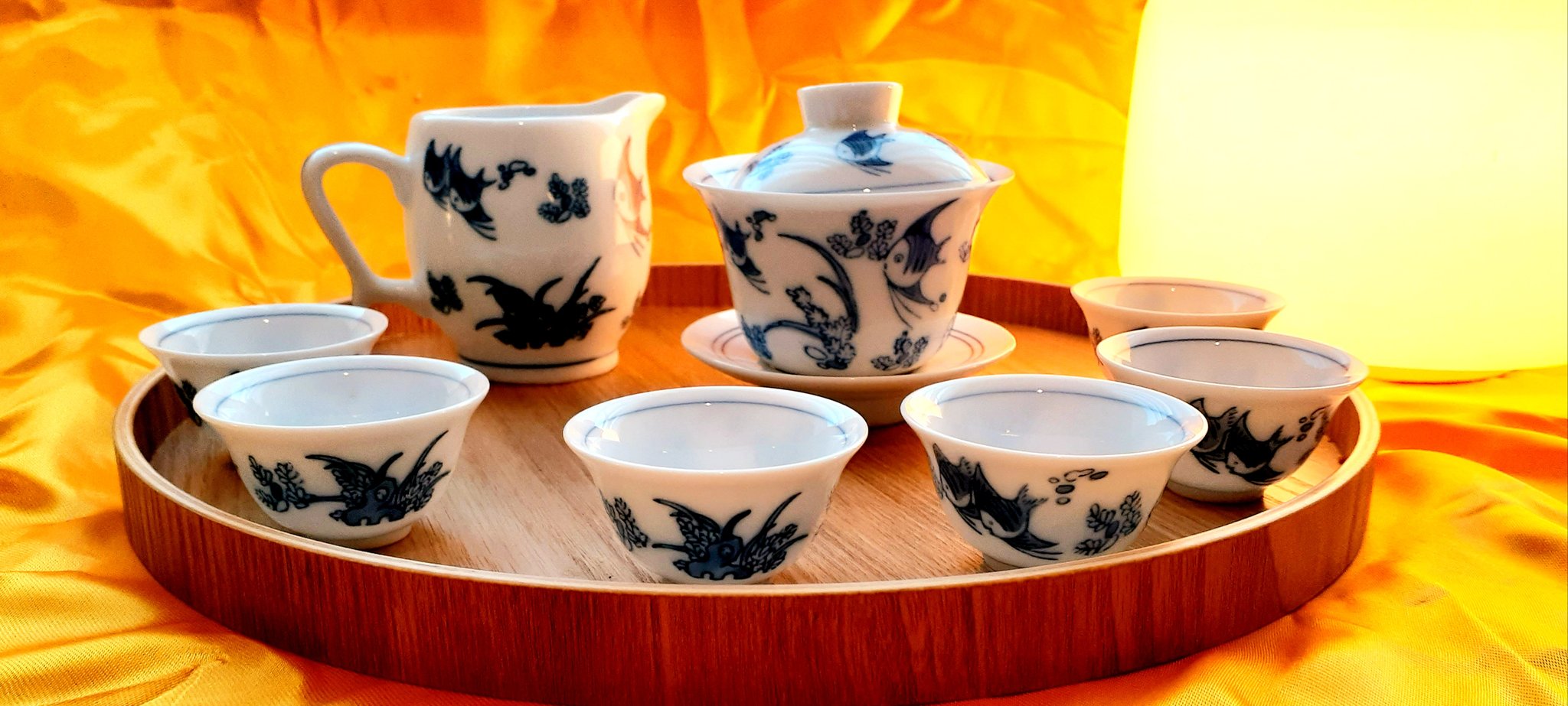 未使用品 景徳鎮琺瑯彩浄土蓮華馬蹄蓋碗 中国美術 湯呑み 茶器