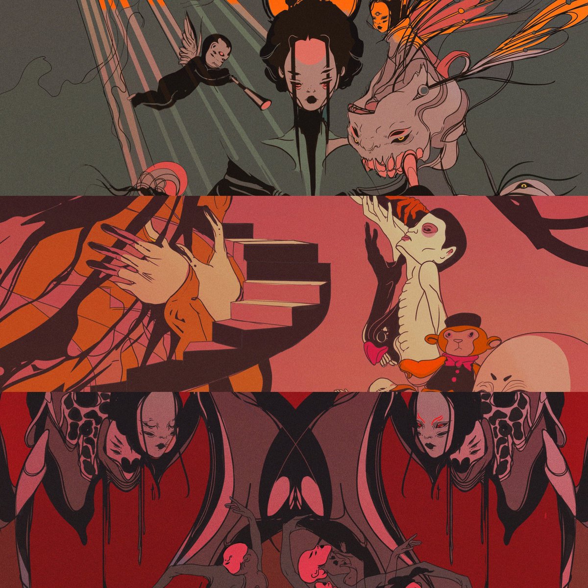 gm!

"Trinity" is a testament to the power of art in reshaping our perceptions of the divine realms. This is a journey of introspection and self-discovery, where the boundaries between paradise and perdition fade, and the true essence of the human spirit is revealed.

08/08🖤