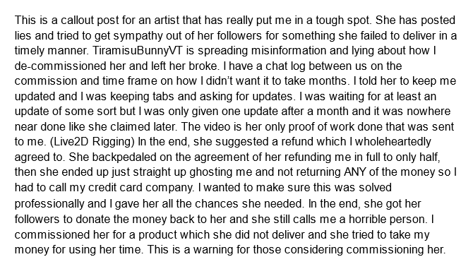 Taymeho's tweet photo. Live2D commission warning. https://t.co/QSMz6EcrQZ