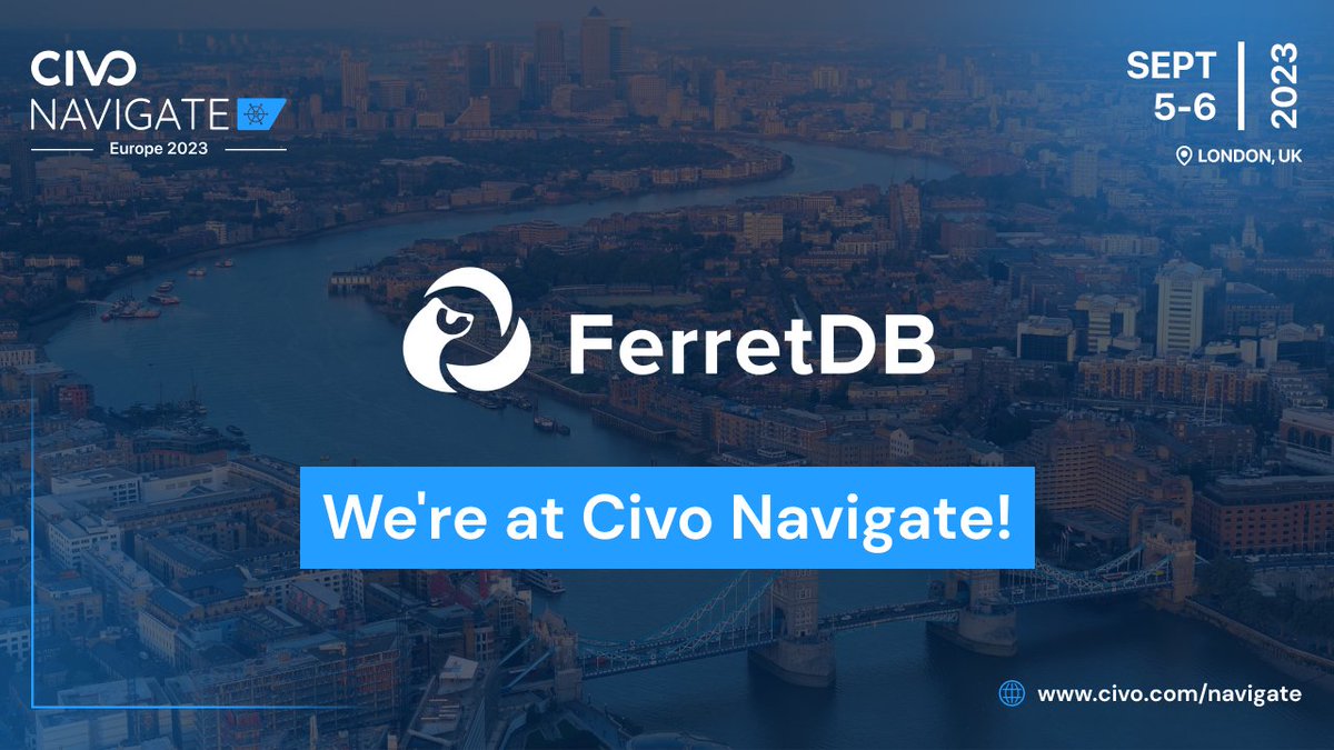 🚨 One month until Navigate Europe 2023!

With the countdown officially on, we want to say a huge thank you to our Silver Sponsor <a href="/ferret_db/">FerretDB</a>

Get your tickets now 👉 civo.io/3rOFuJ9