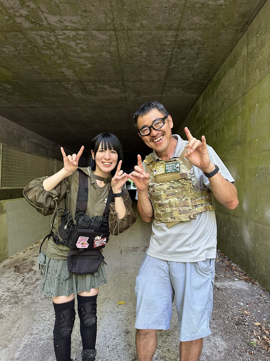 machsakai's tweet photo. 肋骨ポッキーズ　へなこさん、サバゲーお呼び頂きありがとうございました🙇 https://t.co/vfPBFmk8Nw