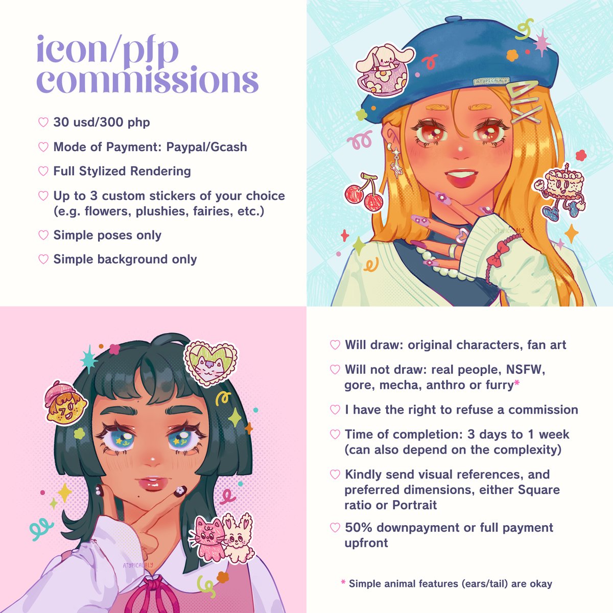 my comms are still open!! <33