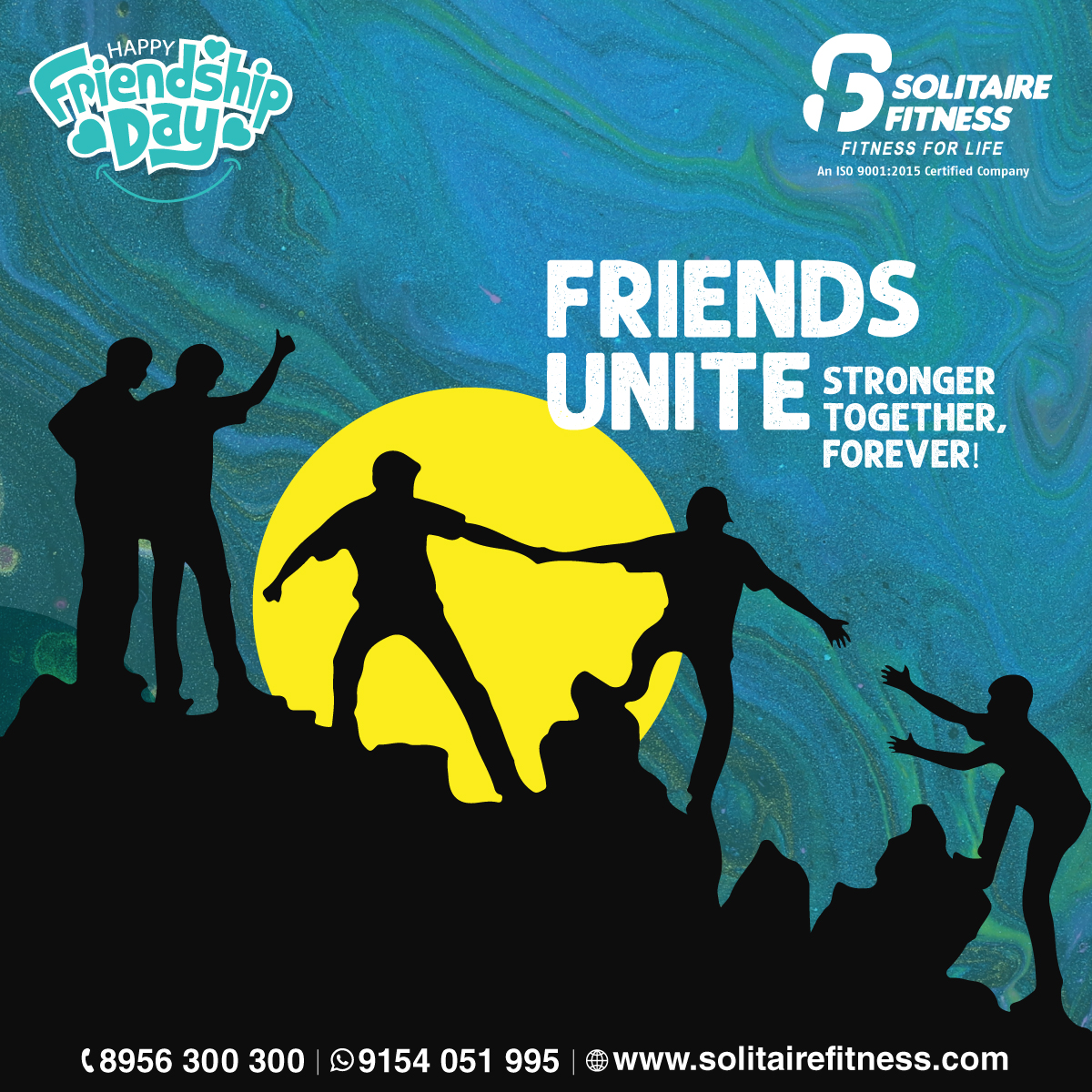 SolitaireFit's tweet photo. Happy #FriendshipDay! Let's celebrate the power of unity as friends, making us stronger together forever. Cherish the unbreakable bonds! #FriendsUnite #ForeverFriends #SolitaireFitness #fitness #bestgyms #bestgymever #fitnesscenters https://t.co/yKQcNwnIPq