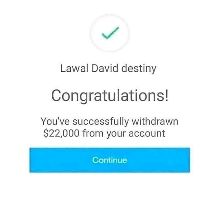 Congratulations Mr David on your withdrawal &amp; thanks for trusting us 🔥
Unlimited payouts and instant withdrawal.
This platform is totally the best investment platform of the moment. Invest and get instant payment, Now reap the rewards for your investments. JOIN NOW