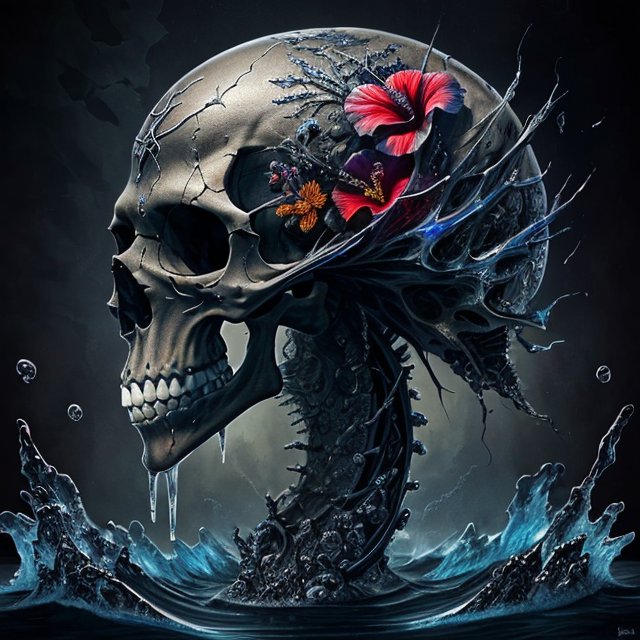 Opendream_ai's tweet photo. Flower on Skulls
#AIArtwork #Skullgirls #skull #opendreamaiart #midjourneyV52 #midjourney #MidjourneyAI https://t.co/LgkwMYwwl8